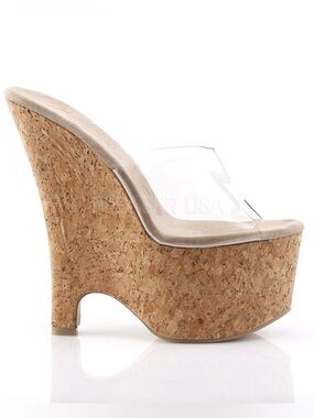 Pleaser Beau - 601 Wedge Slides